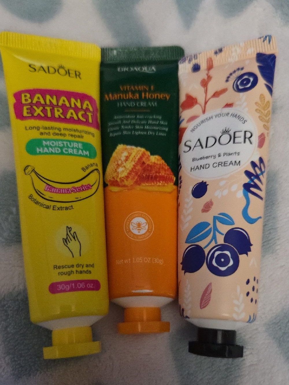 Blueberry & Plants, Banana Extract, Manuka Honey Hand Cream - NWOT